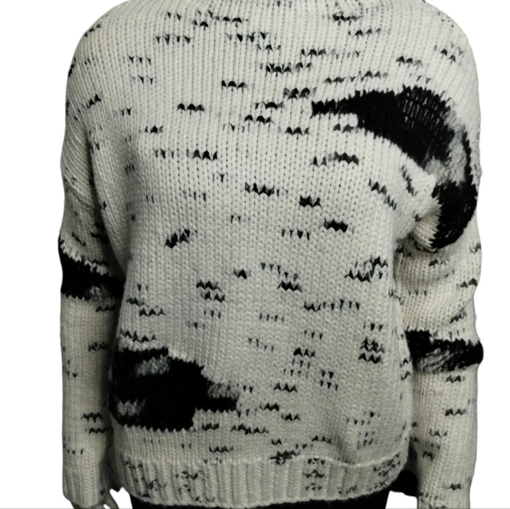 Line mixed knit